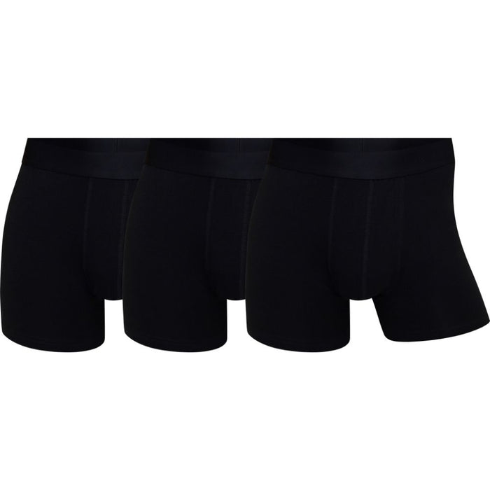 CR7- Boxers Homem Pack de 3 em Modal e Elastano – Ultra Suaves, Respiráveis, Ajuste Perfeito e Cintura Elástica Confortável, Preto