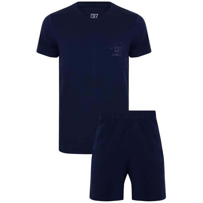 Pijama CR7 Homem em Modal – Manga Curta e Calções | Azul-Marinho