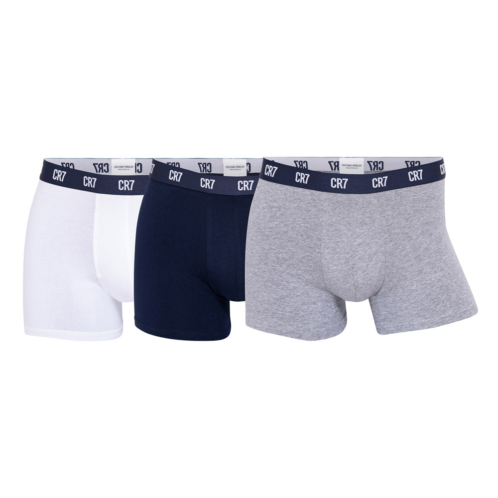 CR7-Boxers Man in Organic Cotton PACK of 3 units Assorted colors, Whit –  Underwear-Zone