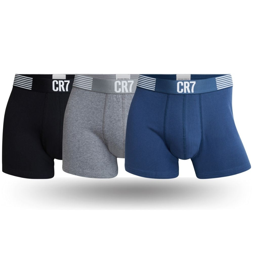 CR7-Boxers Man in Organic Cotton PACK of 3 Assorted units, Contrast CR