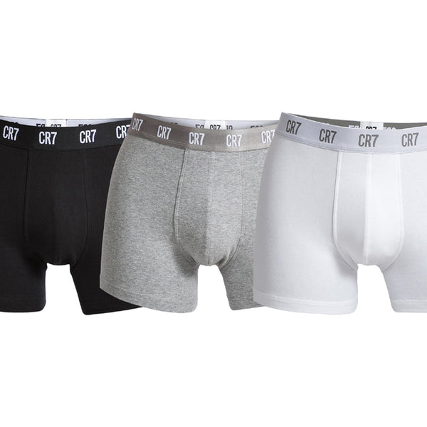 CR7-Boxers Man in Organic Cotton PACK of 3 units Assorted colors, Whit –  Underwear-Zone