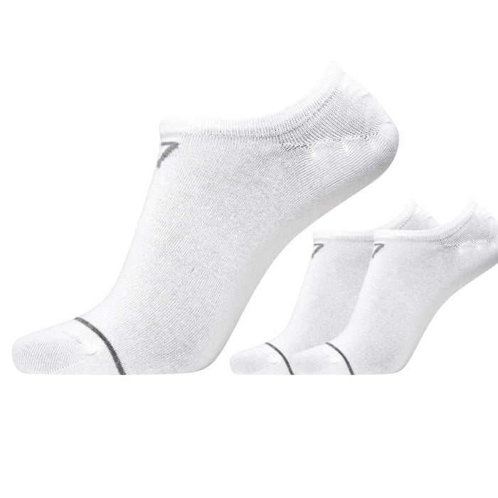 CR7 Meia Curta Homem em Bambu, tamanho único 40-46, PACK 3 pares em Branco