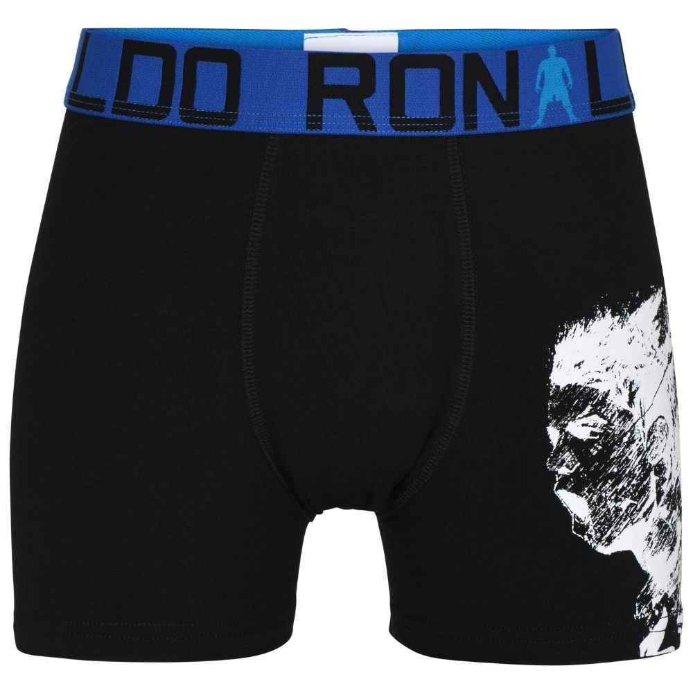 CR7-Boxers Garçons en Coton PACK 5 unités, Unis et Imprimés avec Élast –  Underwear-Zone