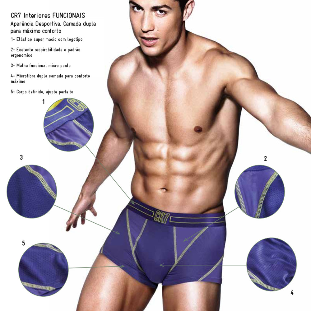 Men's Boxer Briefs Ice Silk Mesh Perforated Breathable Comfortable Underwear